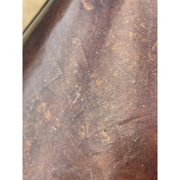 Tiffany Inspired Mission Lamp Amber Orange Stained Bronze 23 - Picture 5 of 9